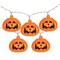 Northlight 10 Ct LED Pumpkin Halloween Warm White Light Set - 4' Clear Wire